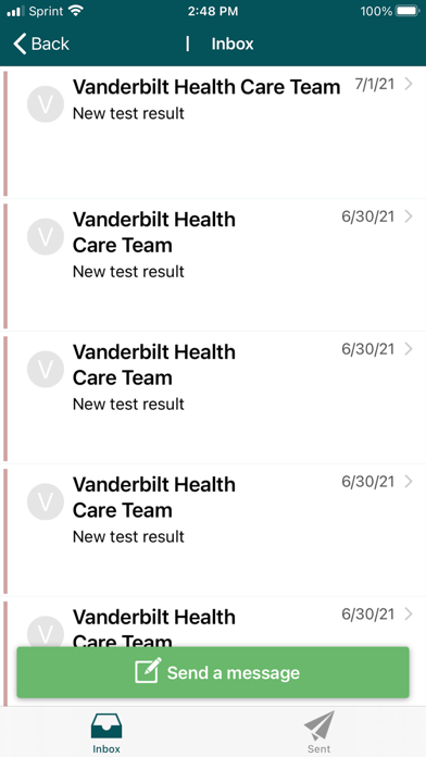 My Health at Vanderbilt screenshot 1