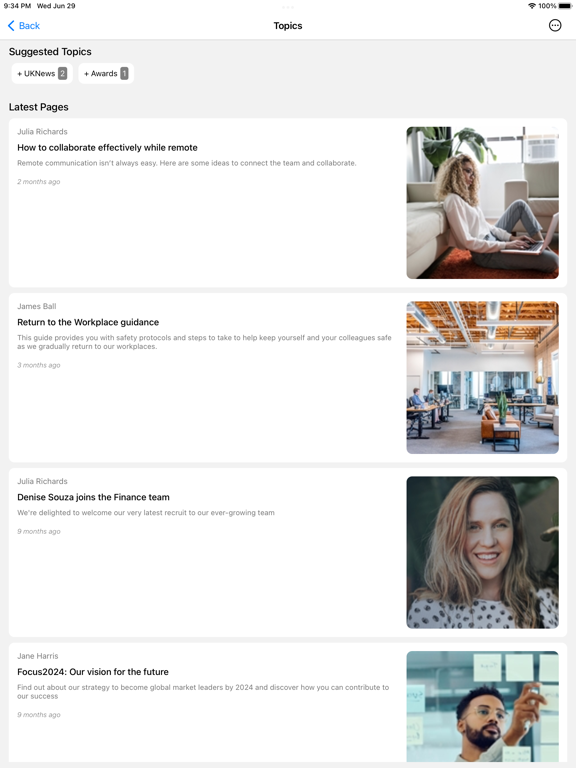 my intranet by Interact screenshot 2