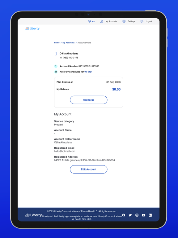 My Liberty App screenshot 1