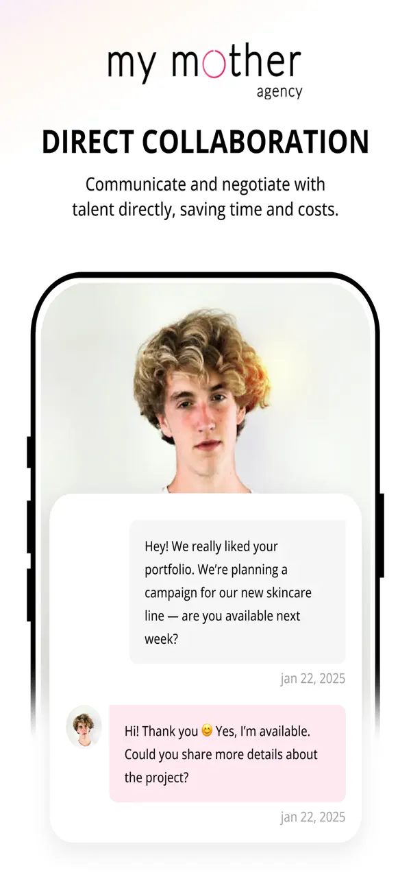 My Mother Agency : Client screenshot 1