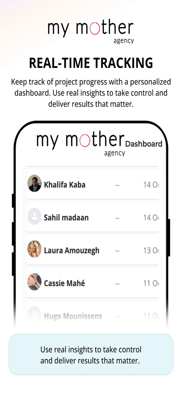 My Mother Agency : Client screenshot 4