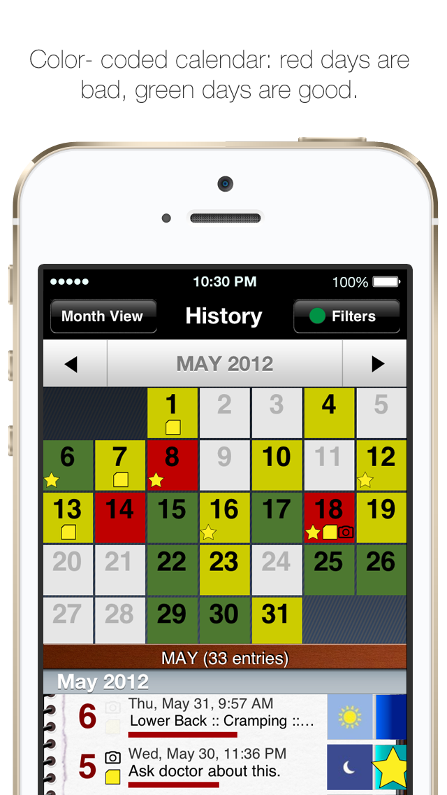 My Pain Diary: Chronic Pain & Symptom Tracker screenshot 4