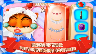 My Pets Wedding Salon Dressup - A virtual furry kitty & fluffy puppy marriage makeover game screenshot 2