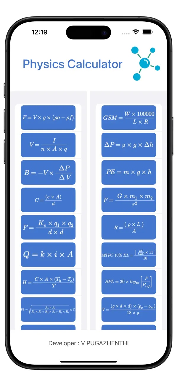 My Physics Calculator screenshot 6