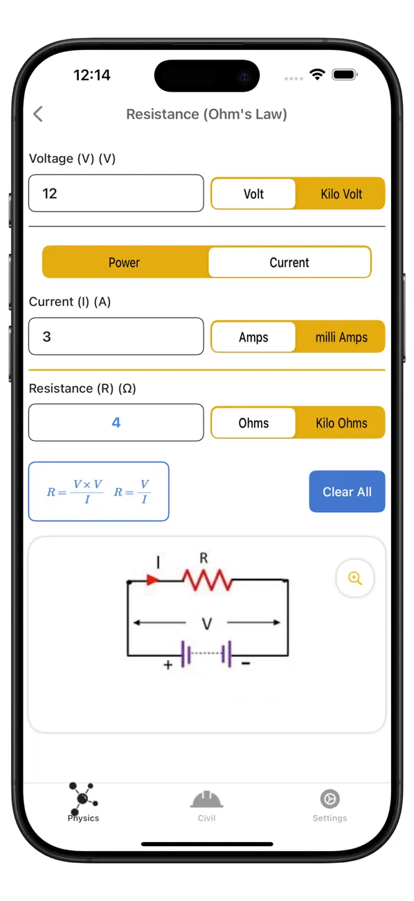 My Physics Calculator screenshot 3