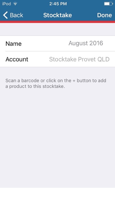 My Stocktake screenshot 1