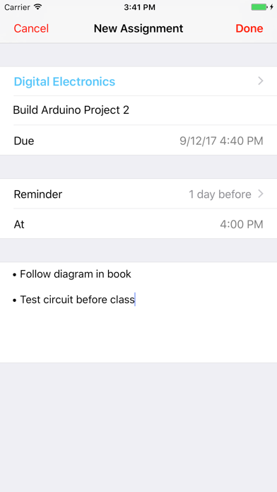 My Student Planner screenshot 1