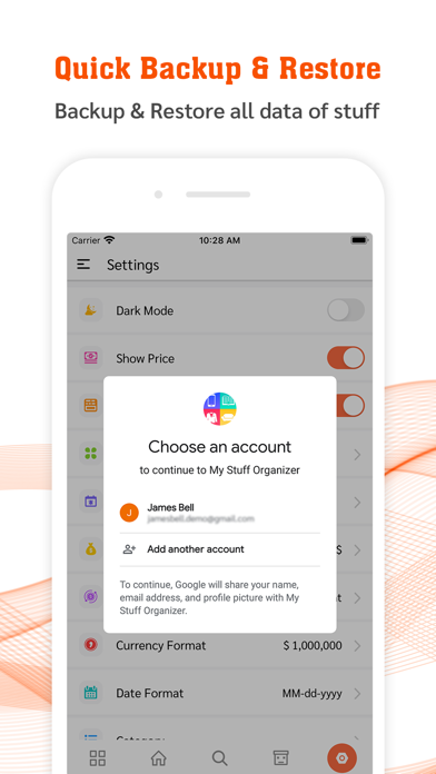 My Stuff Personal Organizer screenshot 2