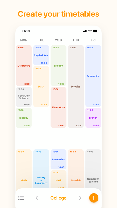 My Timetable - Quick & Simple screenshot 4