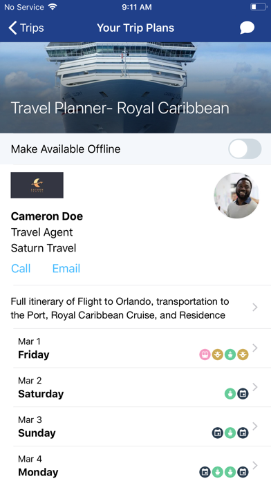 My Travel Planner App screenshot 1