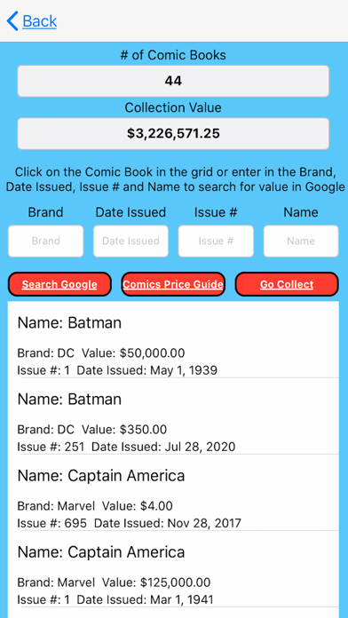 My Valuable Comic Books screenshot 1