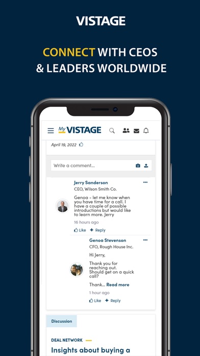 My Vistage screenshot 4