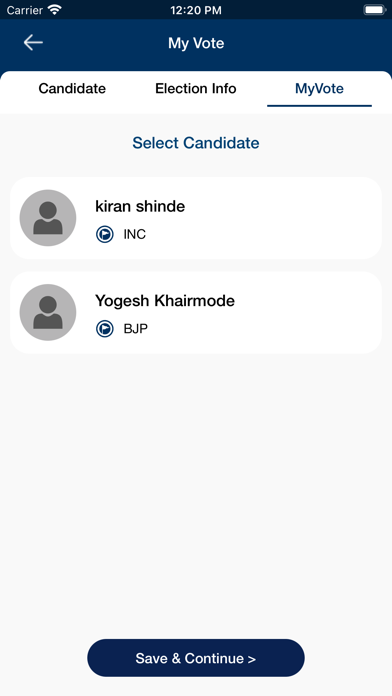 My Vote screenshot 1