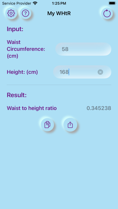 My WHtR: Waist to Height Ratio screenshot 3