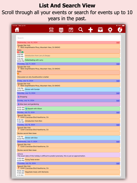 myCal PRO Planner screenshot 4