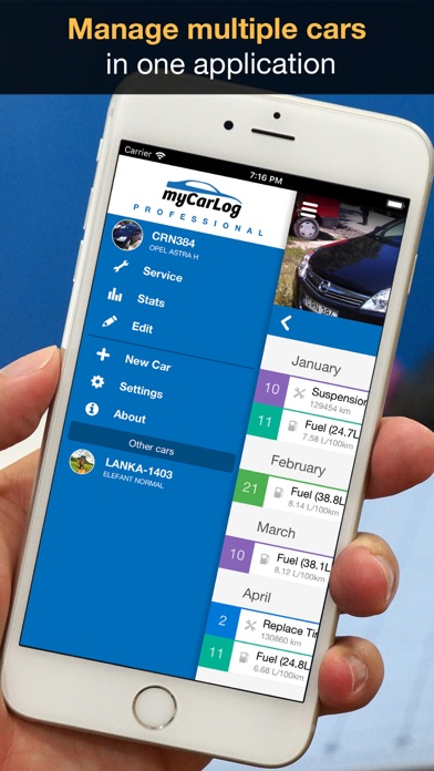 myCarLog PRO: Car management screenshot 4