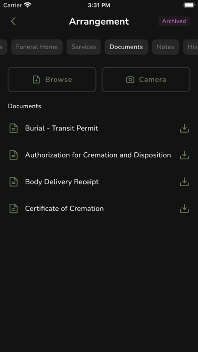 MyCrematorium screenshot 1