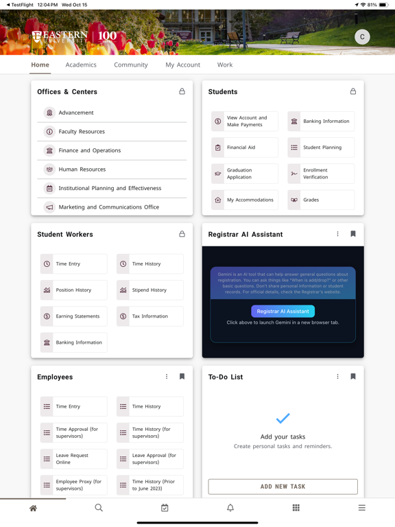 myEastern screenshot 2