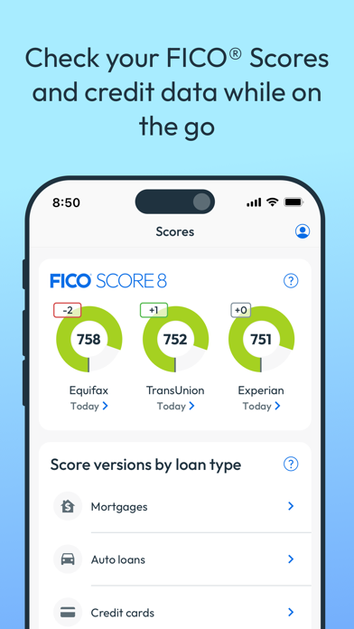 myFICO - FICO Score Monitoring screenshot 5
