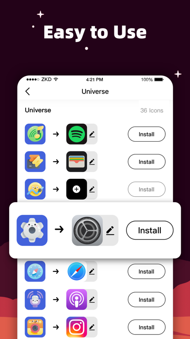 MyICON Changer – Icon Themer screenshot 1