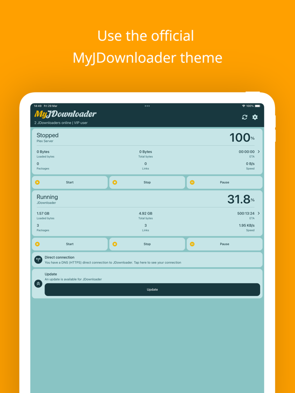 MyJDownloader Remote screenshot 1