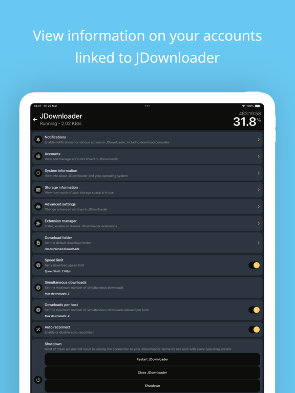 MyJDownloader Remote screenshot 6