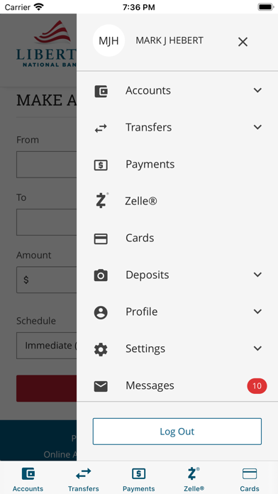 myLiberty Mobile Banking screenshot 1