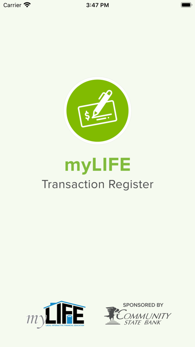 myLIFE Transaction Register screenshot 4