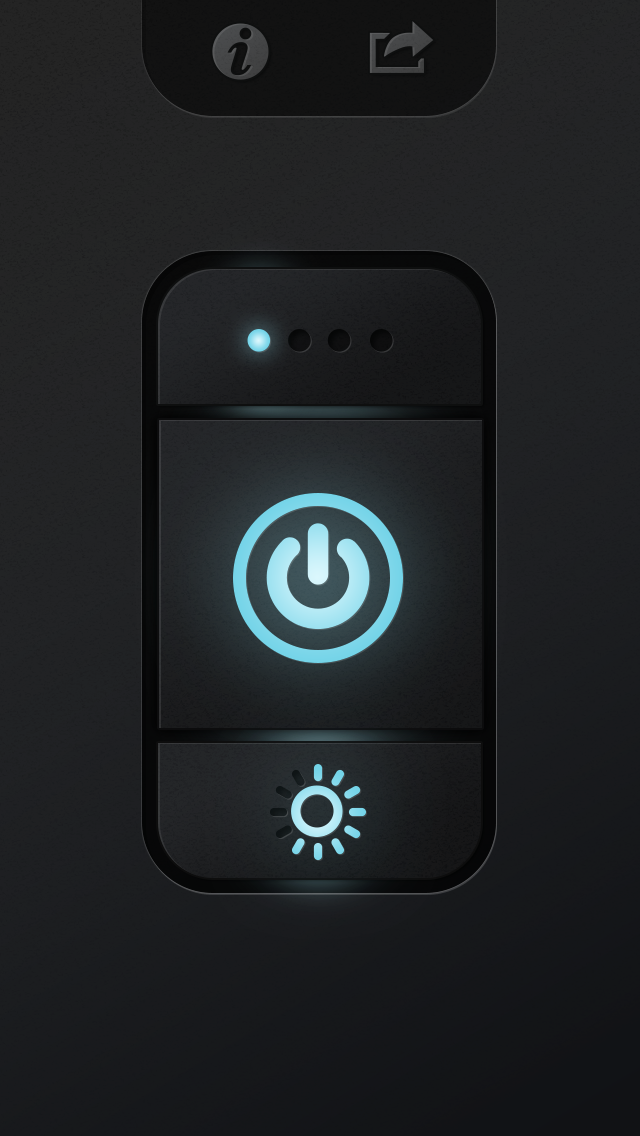 myLite LED Flashlight & Strobe Light for iPhone and iPod - Free screenshot 1