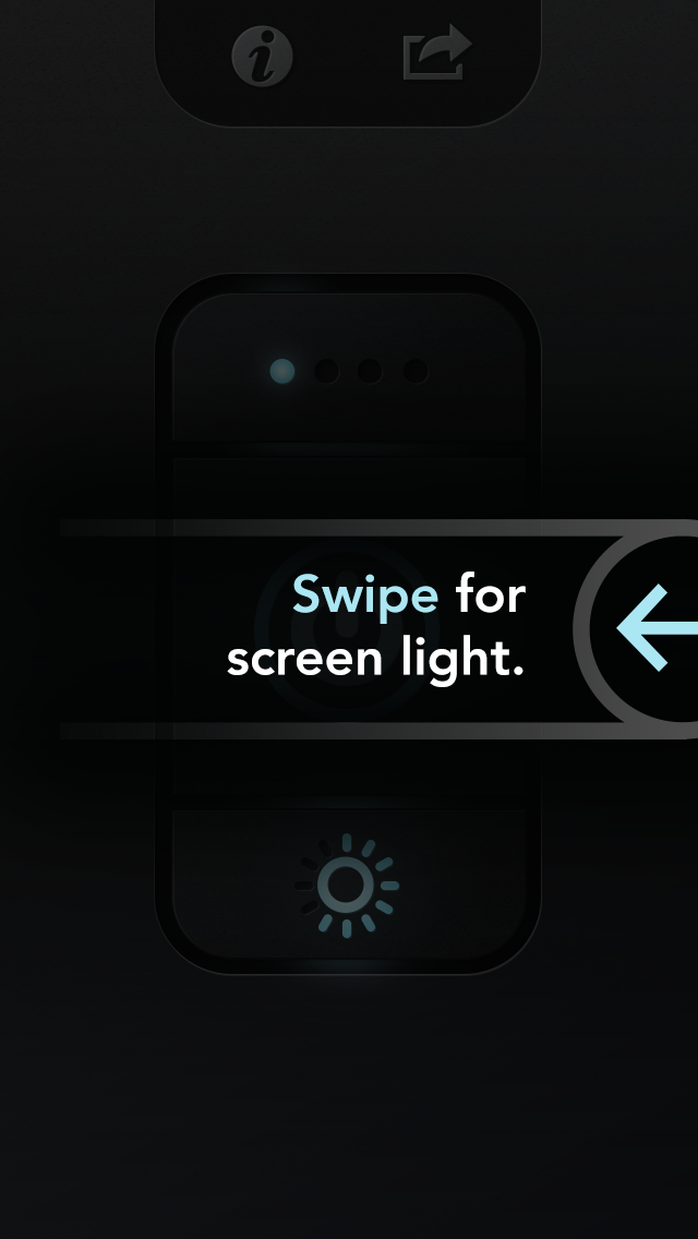 myLite LED Flashlight & Strobe Light for iPhone and iPod - Free screenshot 2