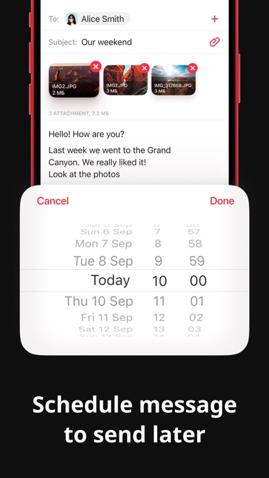 myMail box: email client app screenshot 2