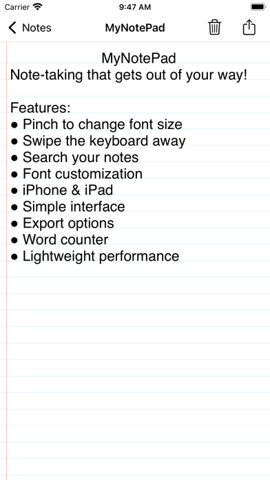 MyNotePad screenshot 5