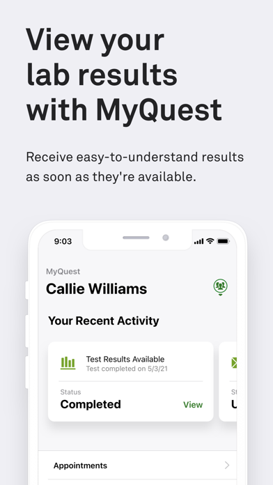 MyQuest for Patients screenshot 3