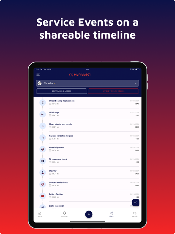 MyRide901 - Car Info Manager screenshot 7