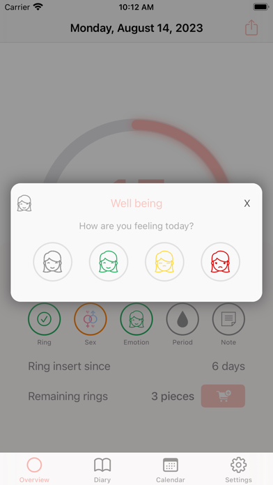 MyRing - contraceptive ring screenshot 2