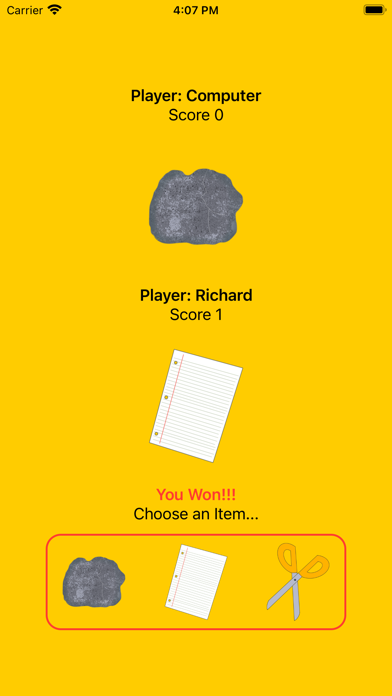myRockPaperScissors screenshot 1