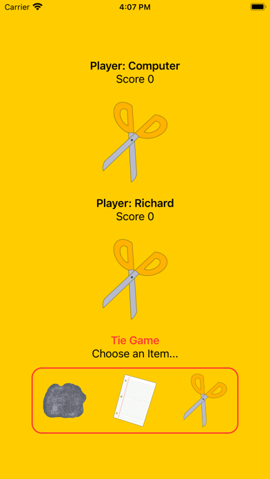 myRockPaperScissors screenshot 2
