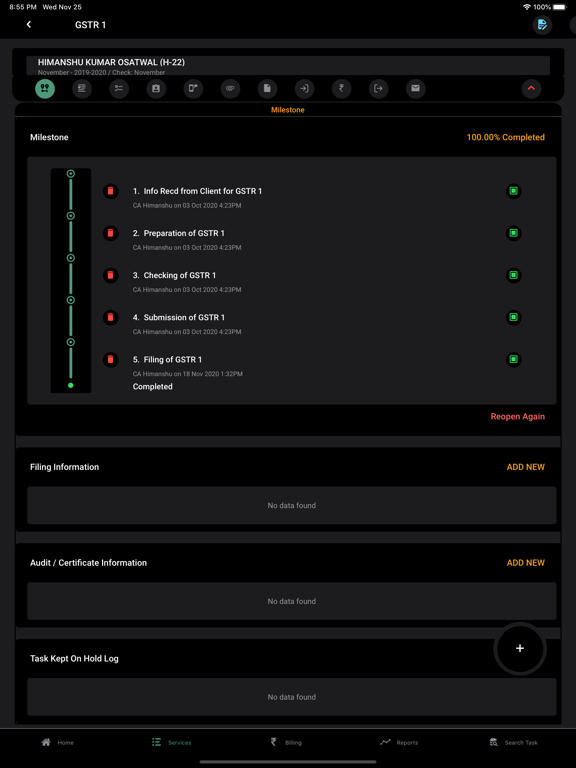 MyTask - CA App screenshot 1