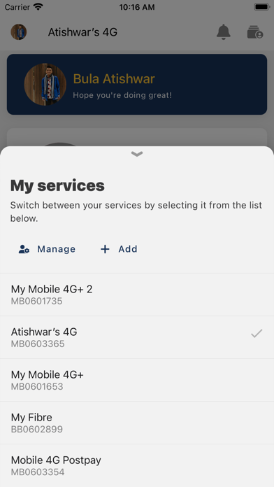 myTelecom screenshot 1
