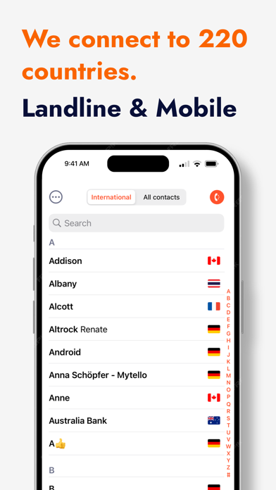 mytello: International calling screenshot 4