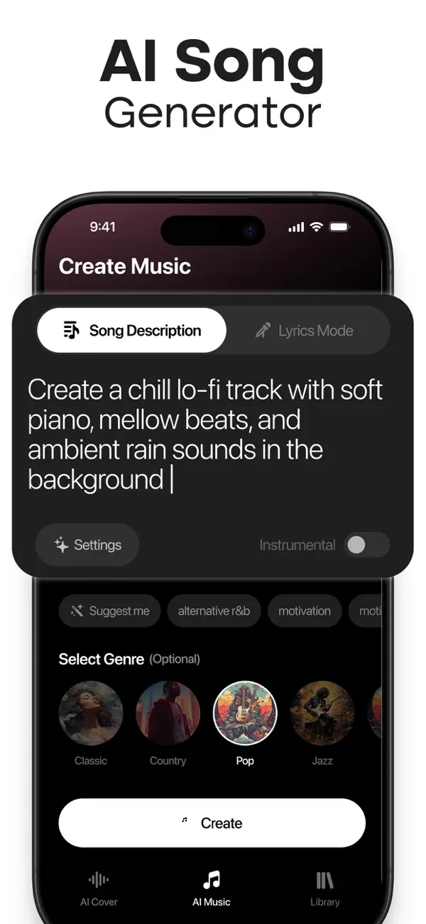 MyTunes : AI Music Generator screenshot 3