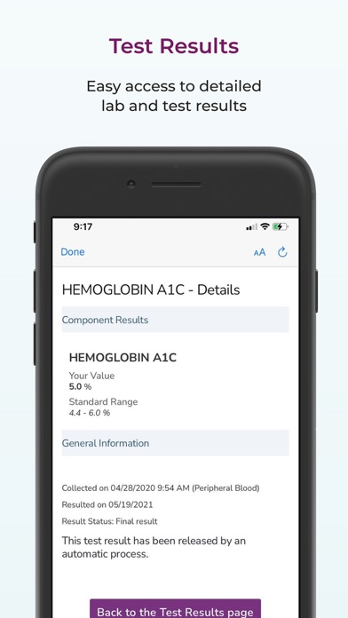MyUPMC screenshot 4