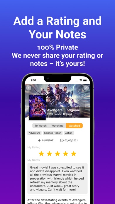 MyWatchlist: Movies & TV Shows screenshot 4