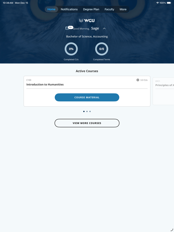 myWGU Mobile screenshot 1
