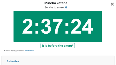 MyZmanim screenshot 2