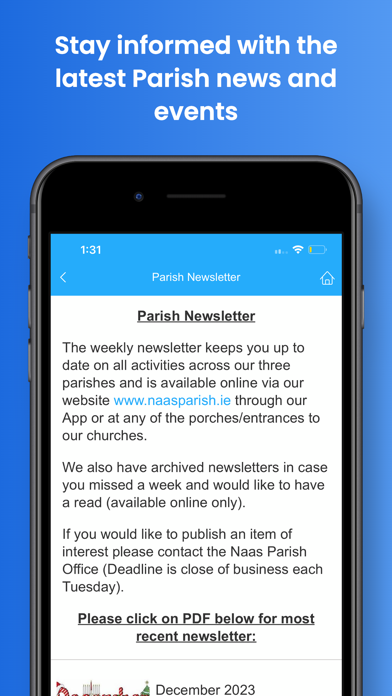 Naas Parish app screenshot 3