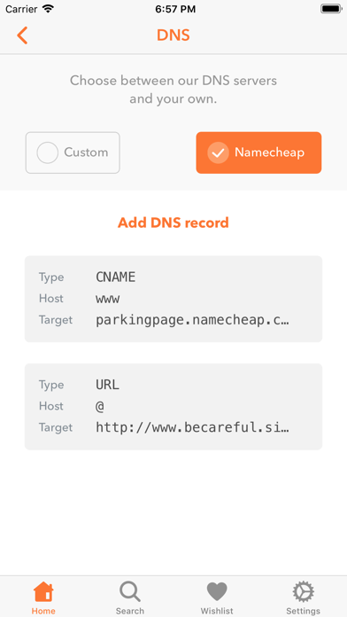 Namecheap screenshot 2