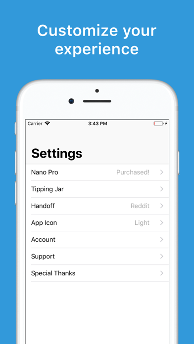 Nano for Reddit screenshot 1
