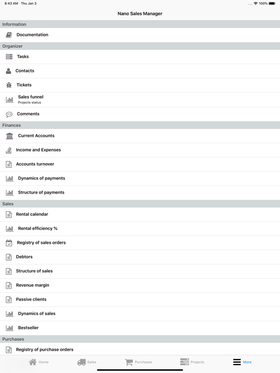 Nano Sales Manager screenshot 4