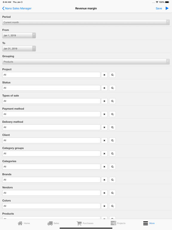 Nano Sales Manager screenshot 2